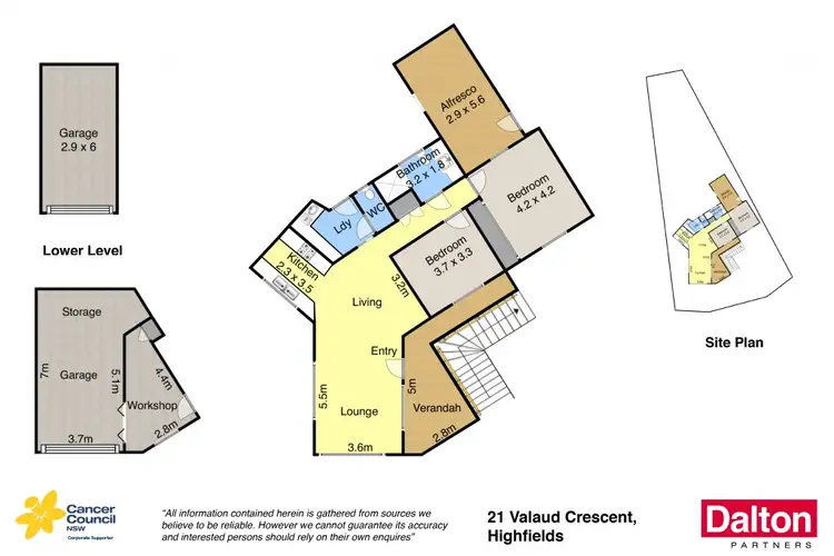 Floorplan of Homely house listing, 21 Valaud Crescent, Highfields NSW 2289