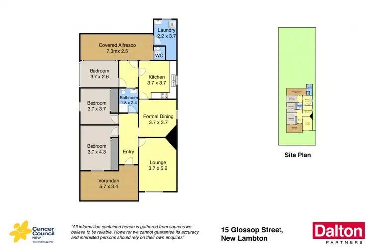 Floorplan of Homely house listing, 15 Glossop Street, New Lambton NSW 2305