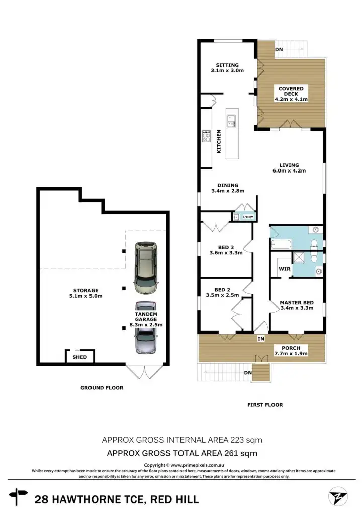 Floorplan of Homely house listing, 28 Hawthorn Terrace, Red Hill QLD 4059