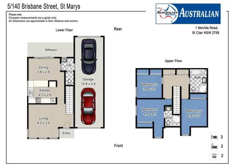 Floorplan of Homely townhouse listing, 5/140 Brisbane Street, St Marys NSW 2760