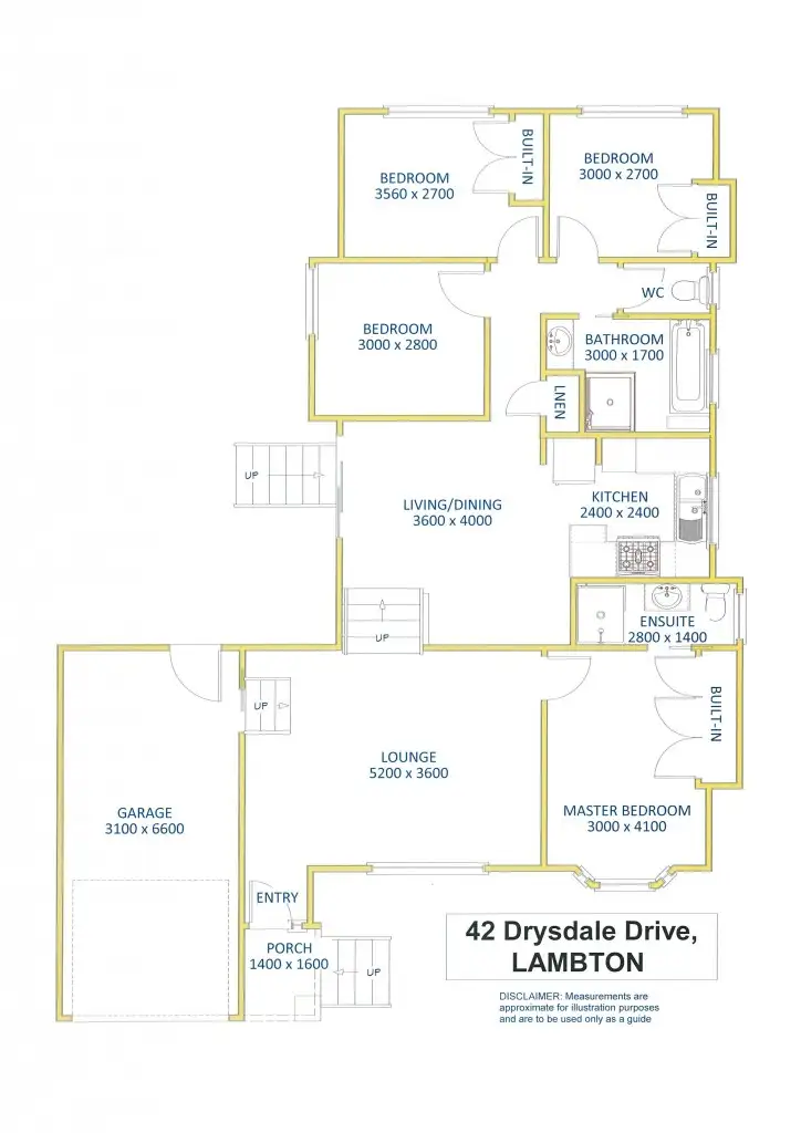 Floorplan of Homely house listing, 42 Drysdale Drive, Lambton NSW 2299