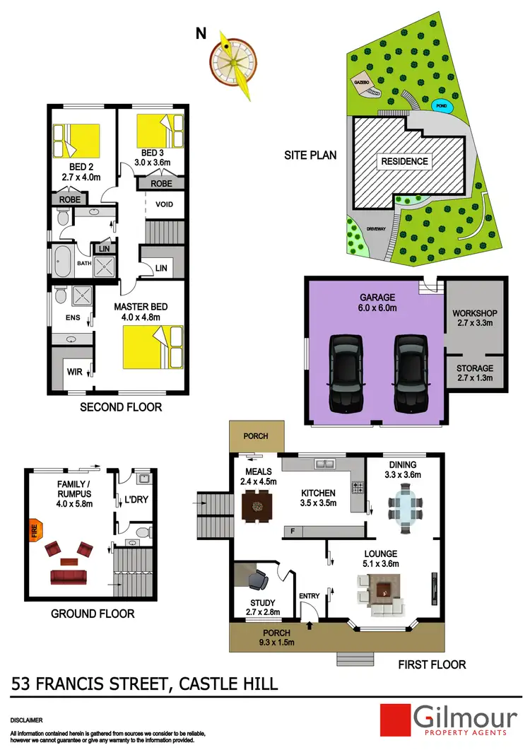 Floorplan of Homely house listing, 53 Francis Street, Castle Hill NSW 2154