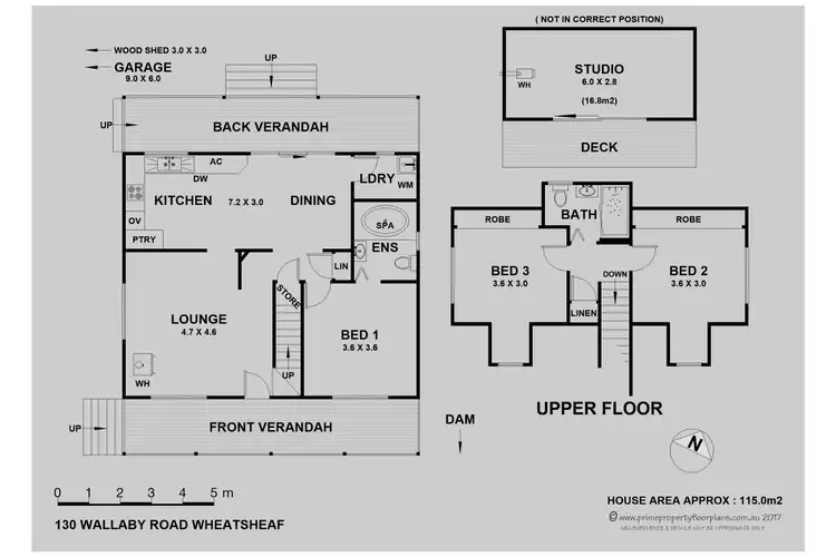 Floorplan of Homely house listing, 130 Wallaby Road, Wheatsheaf VIC 3461