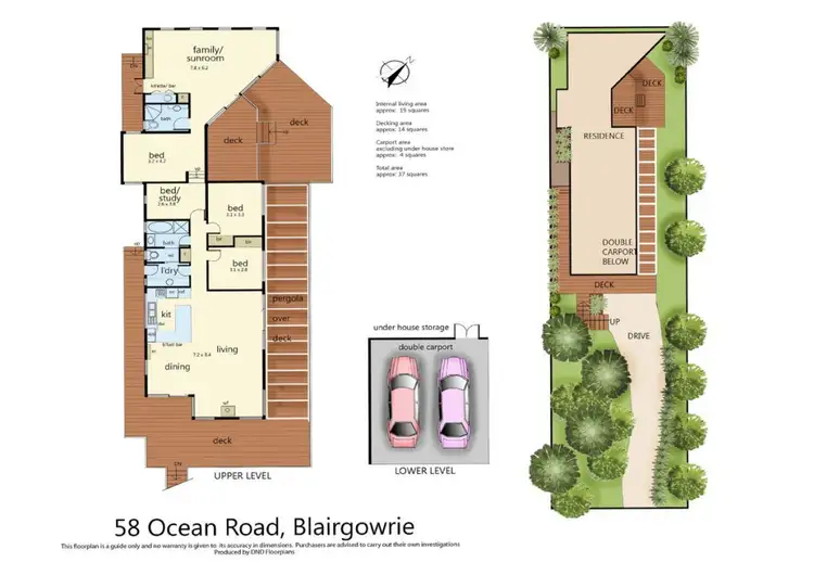 Floorplan of Homely house listing, 58 Ocean Road, Blairgowrie VIC 3942