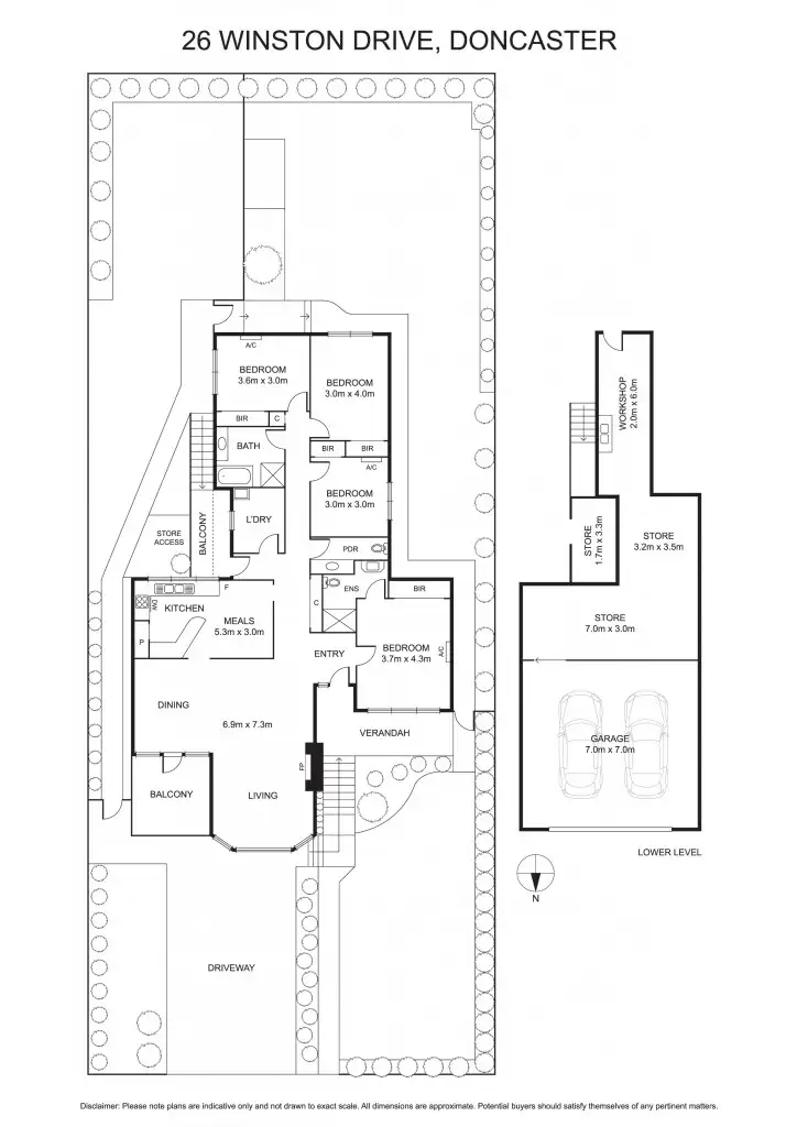Floorplan of Homely house listing, 26-28 Winston Drive, Doncaster VIC 3108