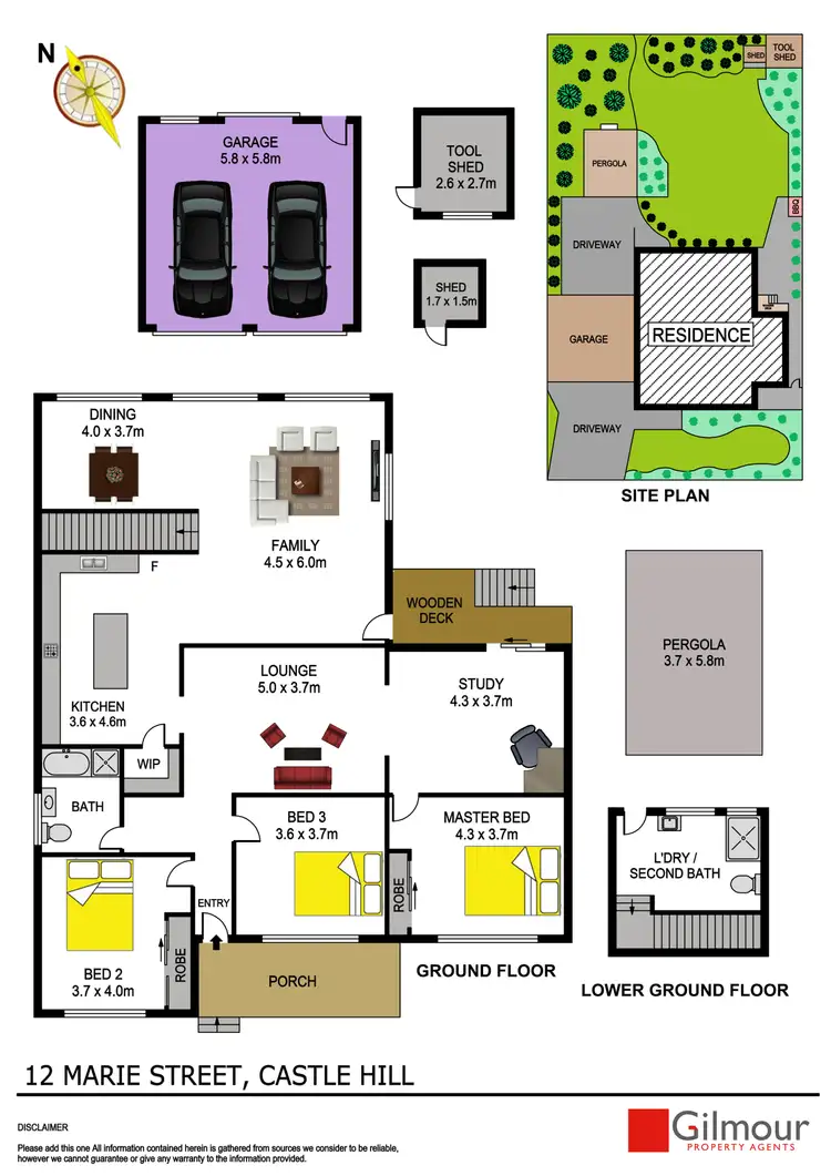 Floorplan of Homely house listing, 12 Marie Street, Castle Hill NSW 2154