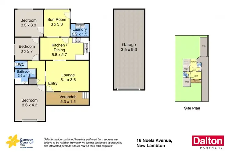 Floorplan of Homely house listing, 16 Noela Avenue, New Lambton NSW 2305