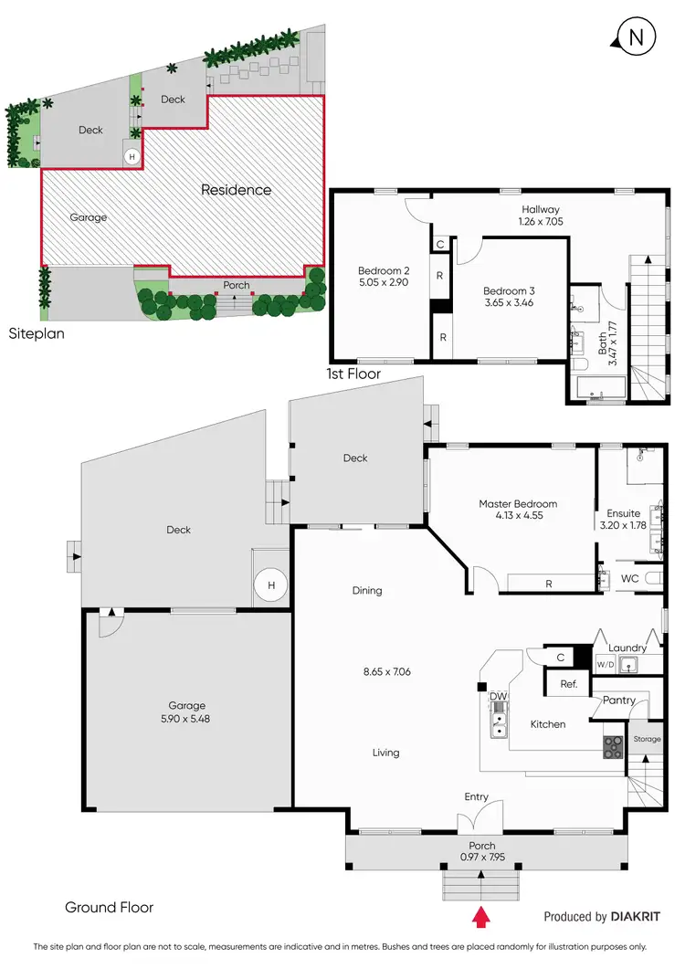 Floorplan of Homely townhouse listing, 3/783 Point Nepean Road, Rosebud VIC 3939