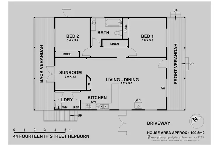 Floorplan of Homely house listing, 44 Fourteenth Street, Hepburn VIC 3461