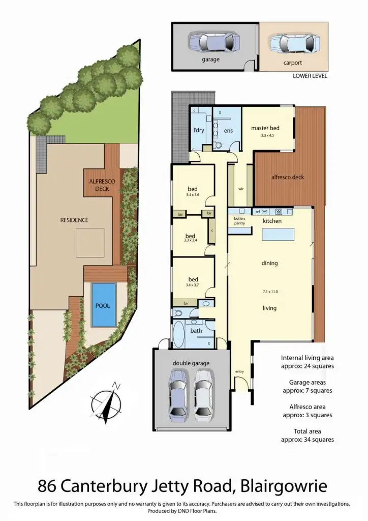 Floorplan of Homely house listing, 86 Canterbury Jetty Road, Blairgowrie VIC 3942