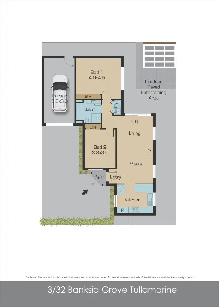 Floorplan of Homely unit listing, 3/32 Banksia Grove, Tullamarine VIC 3043