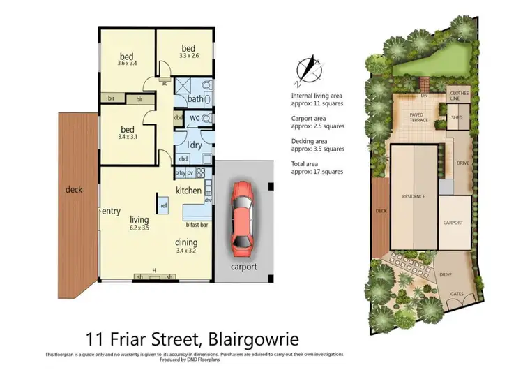 Floorplan of Homely house listing, 11 Friar Street, Blairgowrie VIC 3942