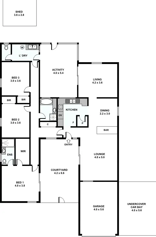 Floorplan of Homely house listing, 10 Gilchrist Street, Kenwick WA 6107