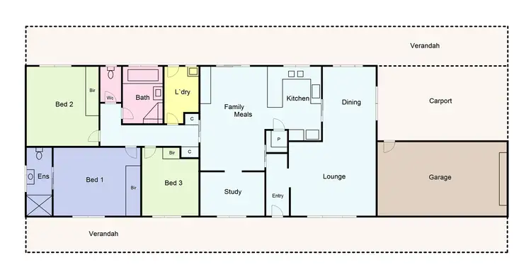 Floorplan of Homely house listing, 2 Swiss Mount Avenue, Hepburn Springs VIC 3461