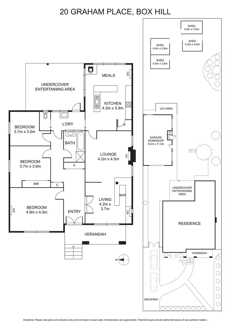 Floorplan of Homely house listing, 20 Graham Place, Box Hill VIC 3128