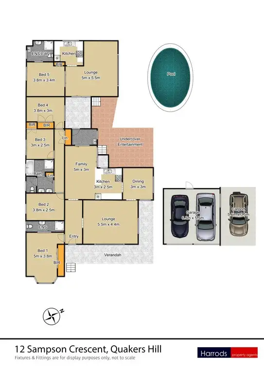 Floorplan of Homely house listing, 12 Sampson Crescent, Quakers Hill NSW 2763