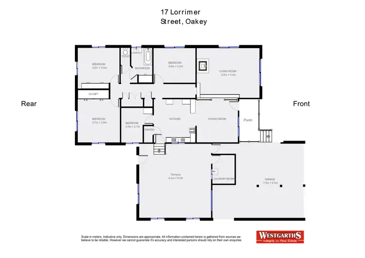 Floorplan of Homely house listing, 17 Lorrimer Street, Oakey QLD 4401