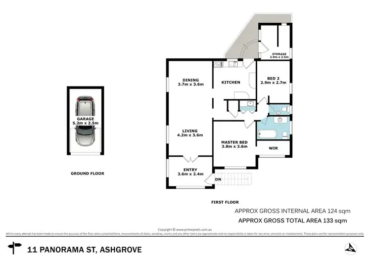 Floorplan of Homely house listing, 11 Panorama Street, Ashgrove QLD 4060