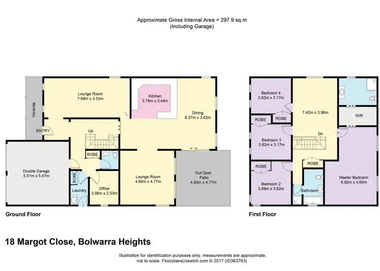 Floorplan of Homely house listing, 18 Margot Close, Bolwarra Heights NSW 2320