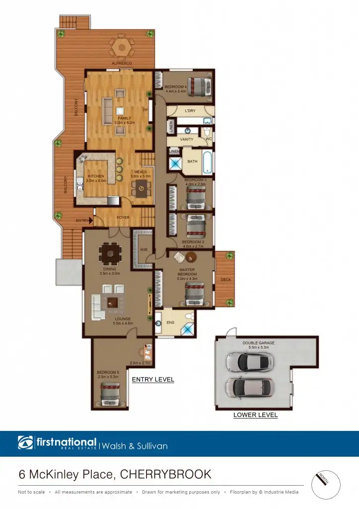 Floorplan of Homely house listing, 6 McKinley Place, Cherrybrook NSW 2126
