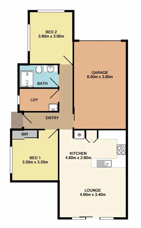 Floorplan of Homely unit listing, 13/7 Ridge Road, Whittlesea VIC 3757