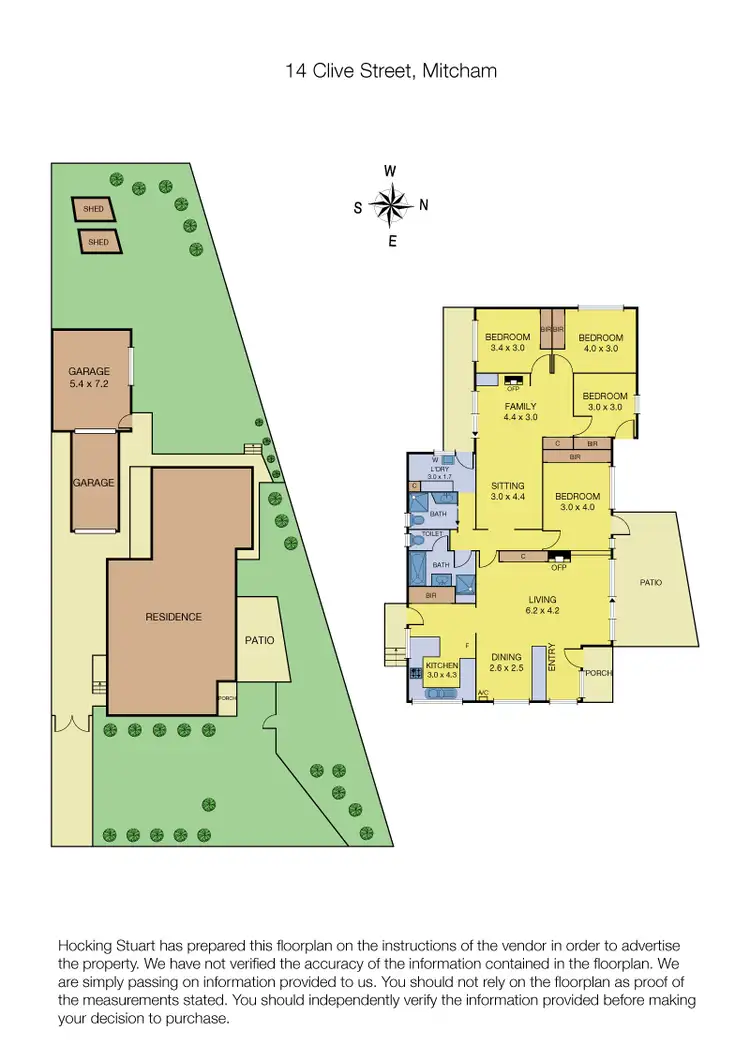 Floorplan of Homely house listing, 14 Clive Street, Mitcham VIC 3132