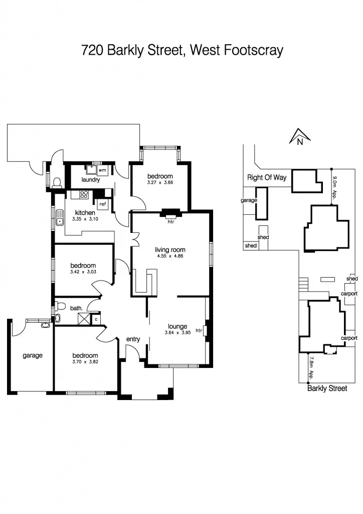 Floorplan of Homely house listing, 720 Barkly St, West Footscray VIC 3012