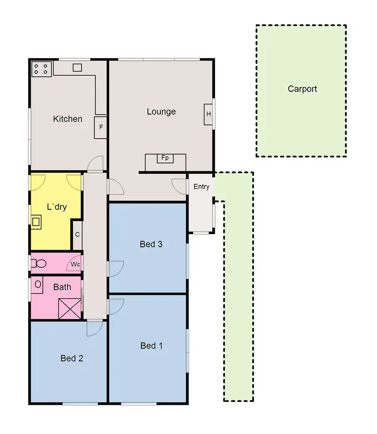 Floorplan of Homely house listing, 113 Webb Avenue, Ballarat East VIC 3350