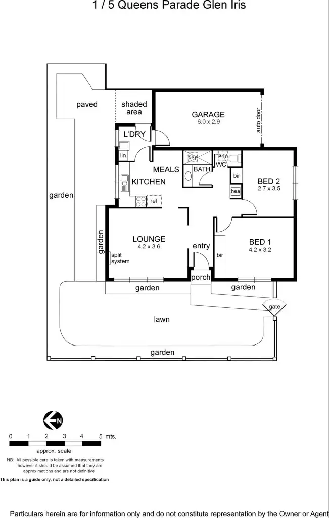 Floorplan of Homely unit listing, 1/5 Queens Parade, Glen Iris VIC 3146