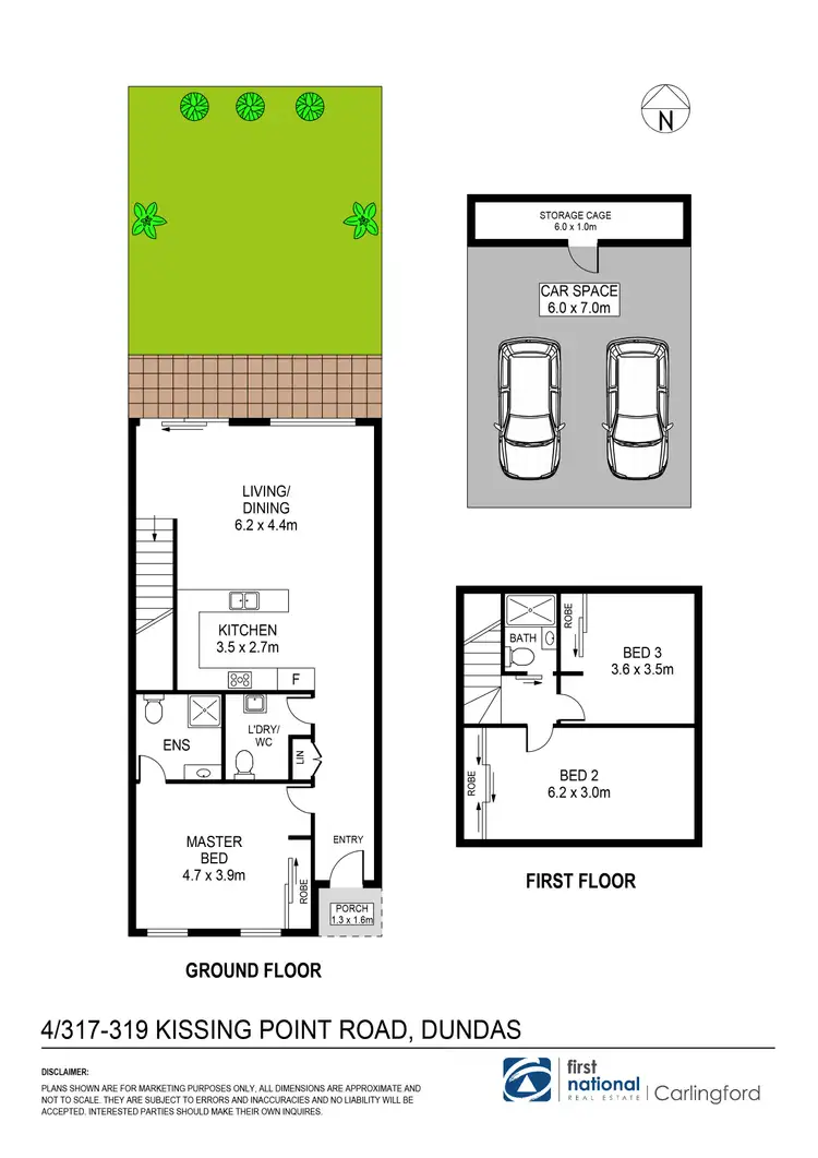 Floorplan of Homely townhouse listing, 4/317-319 Kissing Point Road, Dundas NSW 2117