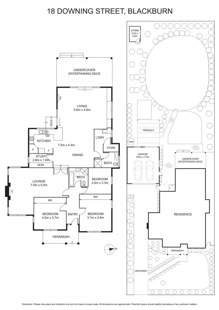Floorplan of Homely house listing, 18 Downing Street, Blackburn VIC 3130