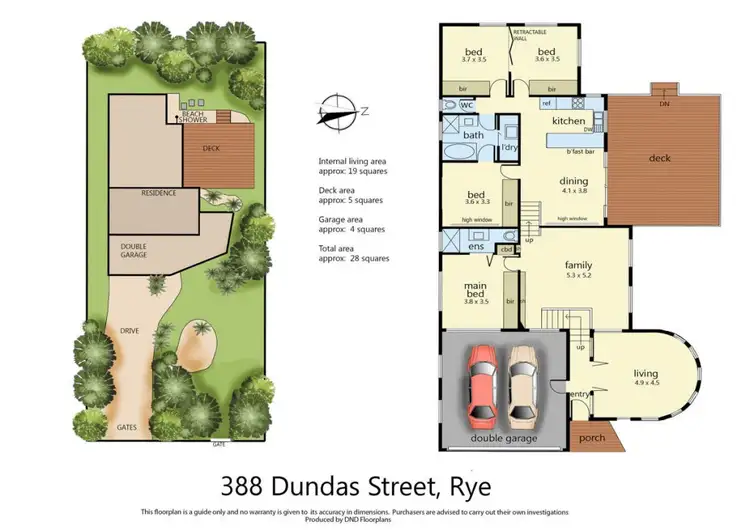 Floorplan of Homely house listing, 388 Dundas Street, Rye VIC 3941