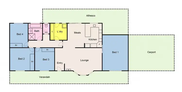 Floorplan of Homely house listing, 2 Douglas Close, Miners Rest VIC 3352