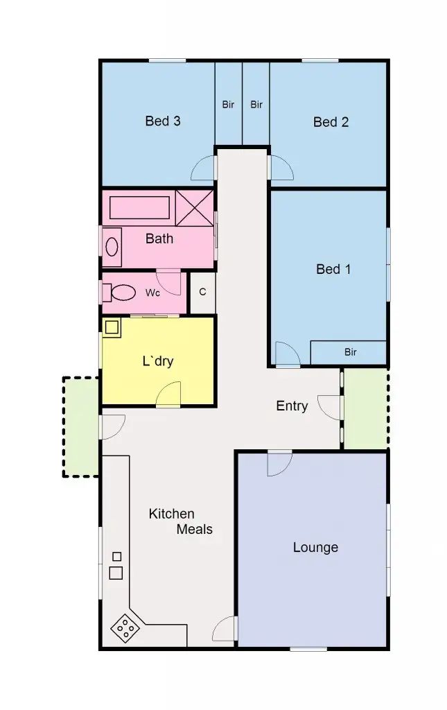 Floorplan of Homely house listing, 12 Clover Street, Wendouree VIC 3355