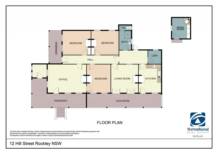Floorplan of Homely house listing, 12 Hill Street, Rockley NSW 2795