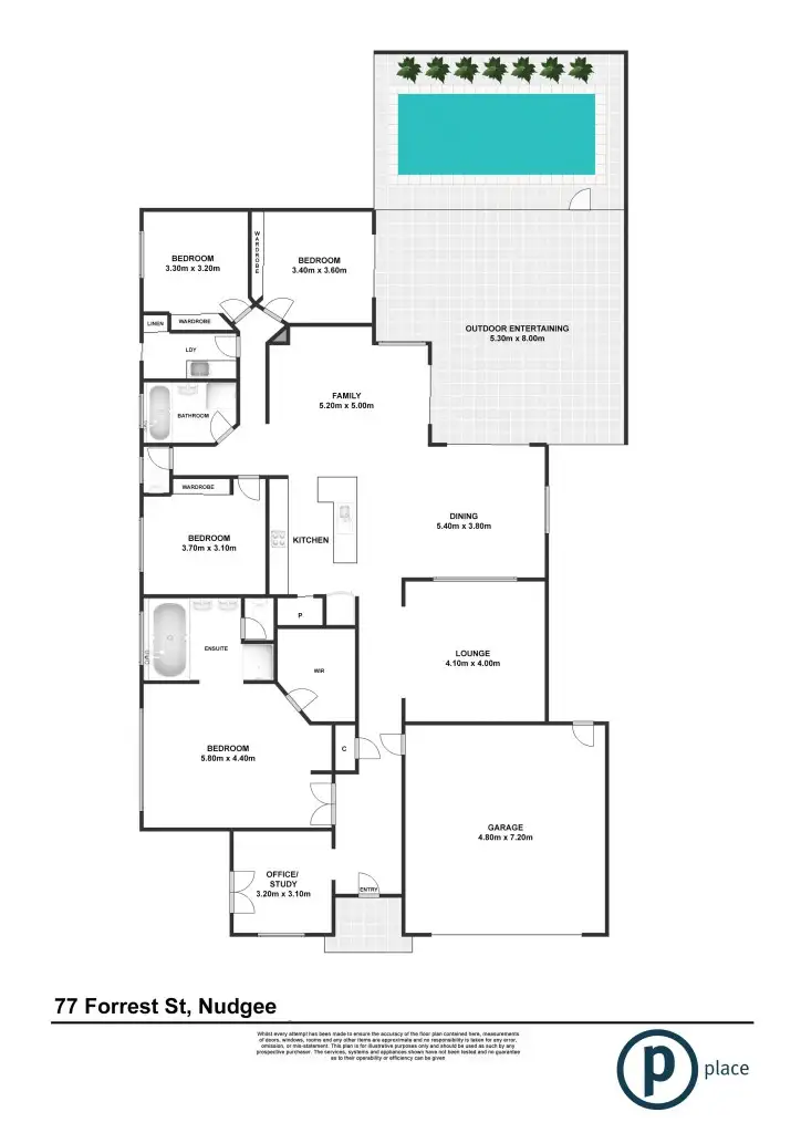 Floorplan of Homely house listing, 77 Forrest Street, Nudgee QLD 4014