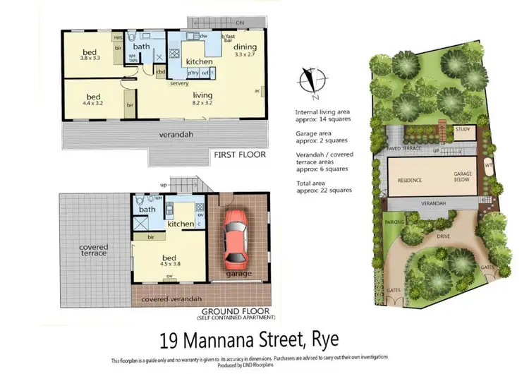 Floorplan of Homely house listing, 19 Mannana Street, Rye VIC 3941