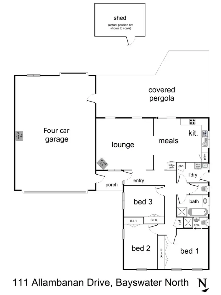Floorplan of Homely house listing, 111 Allambanan Drive, Bayswater North VIC 3153