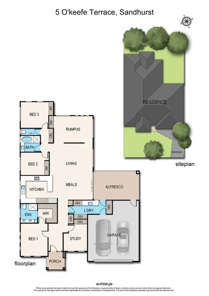 Floorplan of Homely house listing, 5 O'Keefe Terrace, Sandhurst VIC 3977