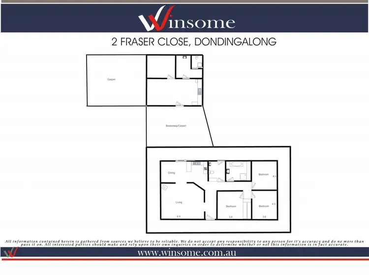 Floorplan of Homely house listing, 2 Fraser Close, Dondingalong NSW 2440