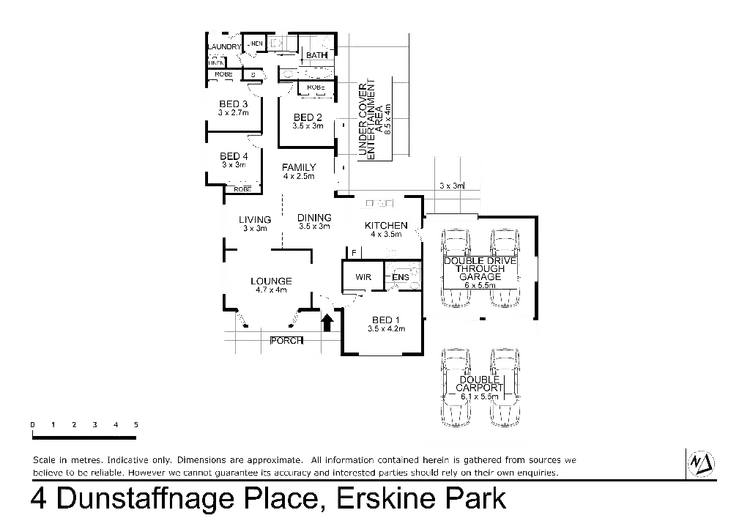 Floorplan of Homely house listing, 4 Dunstaffnage Place, Erskine Park NSW 2759