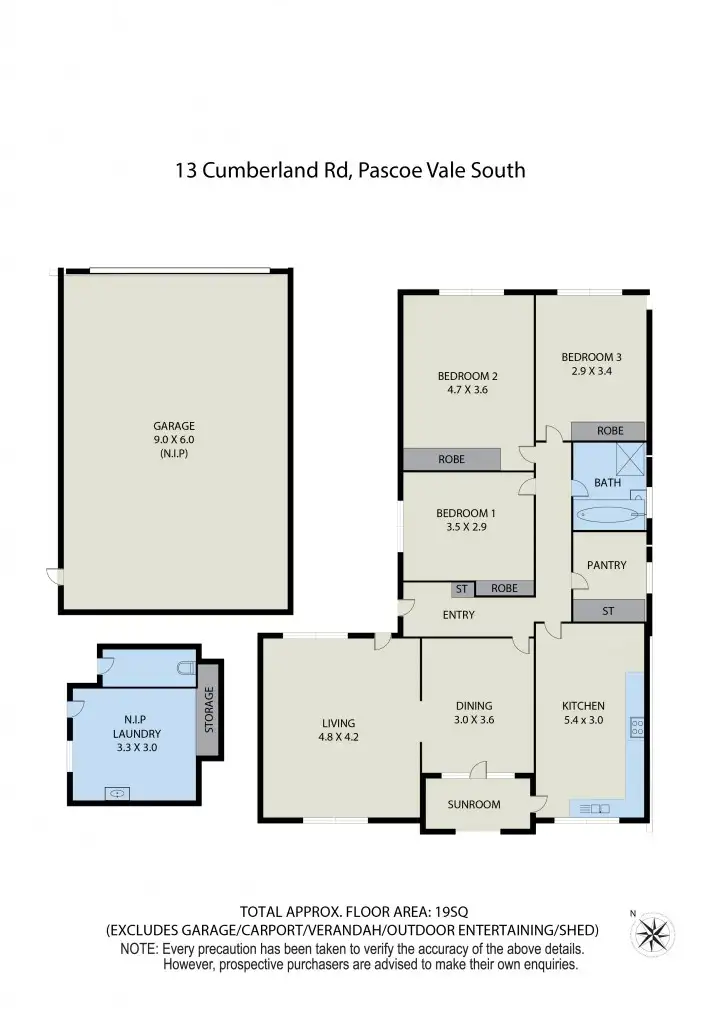 Floorplan of Homely house listing, 13 Cumberland Road, Pascoe Vale South VIC 3044