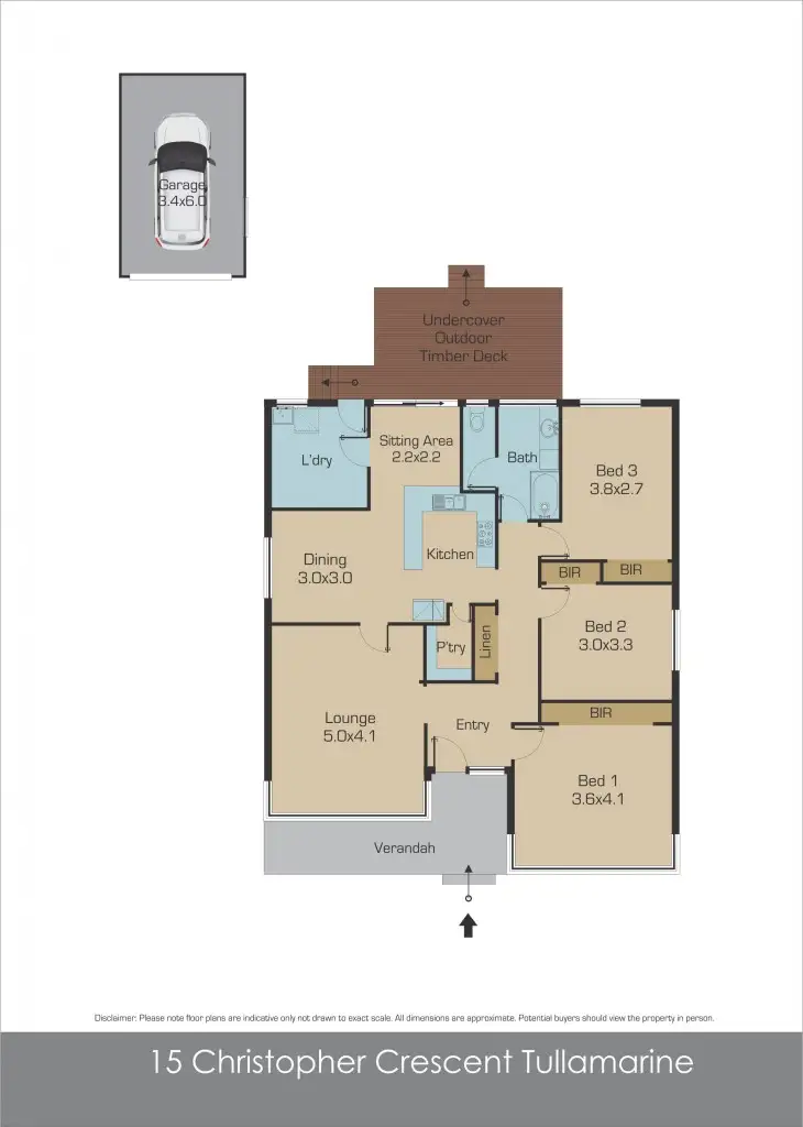 Floorplan of Homely house listing, 15 Christopher Crescent, Tullamarine VIC 3043