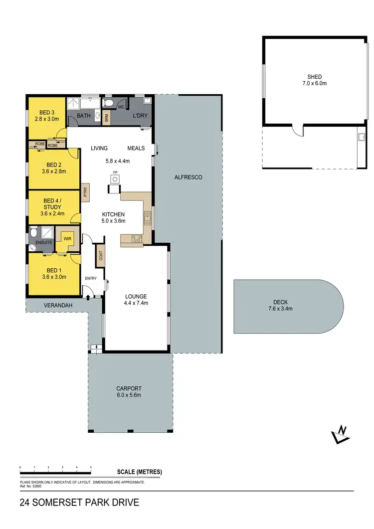 Floorplan of Homely house listing, 24 Somerset Park Road, Junortoun VIC 3551