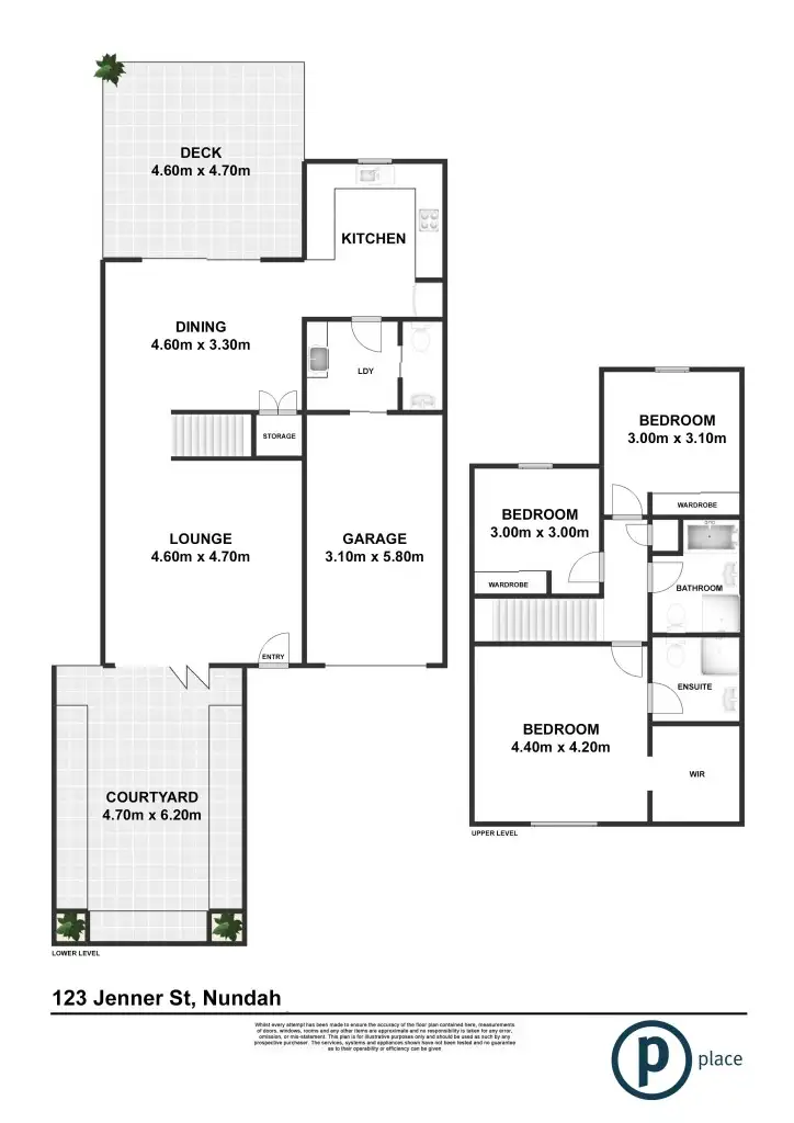 Floorplan of Homely semi-detached listing, 123 Jenner Street, Nundah QLD 4012