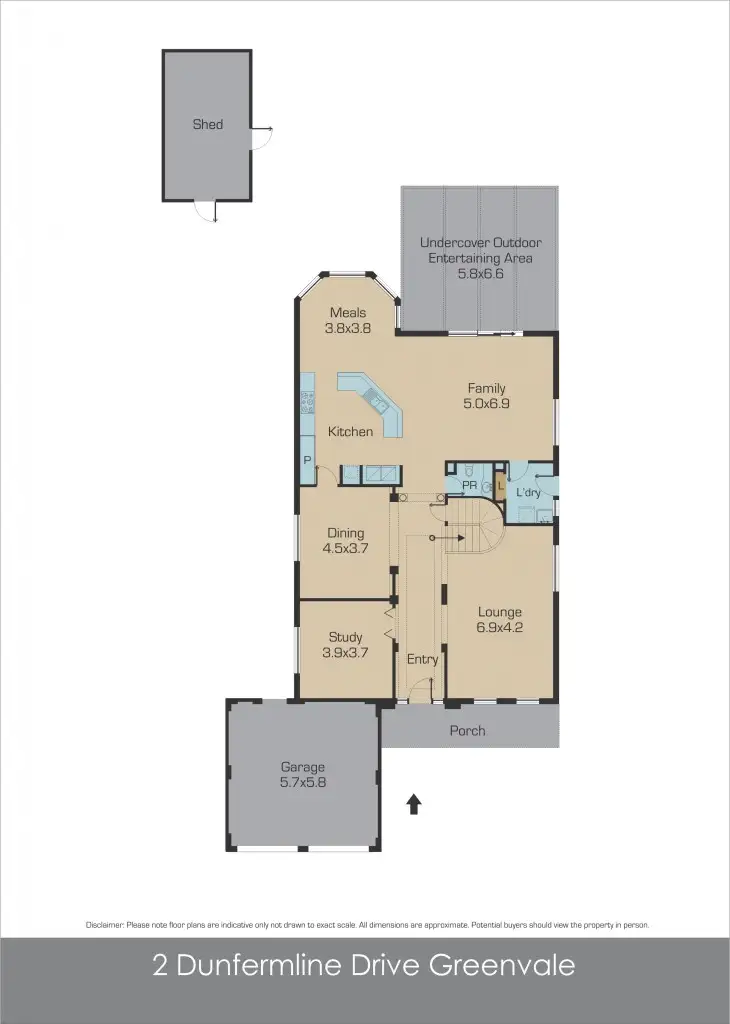 Floorplan of Homely house listing, 2 Dunfermline Avenue, Greenvale VIC 3059