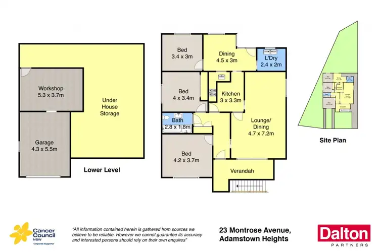 Floorplan of Homely house listing, 23 Montrose Avenue, Adamstown Heights NSW 2289
