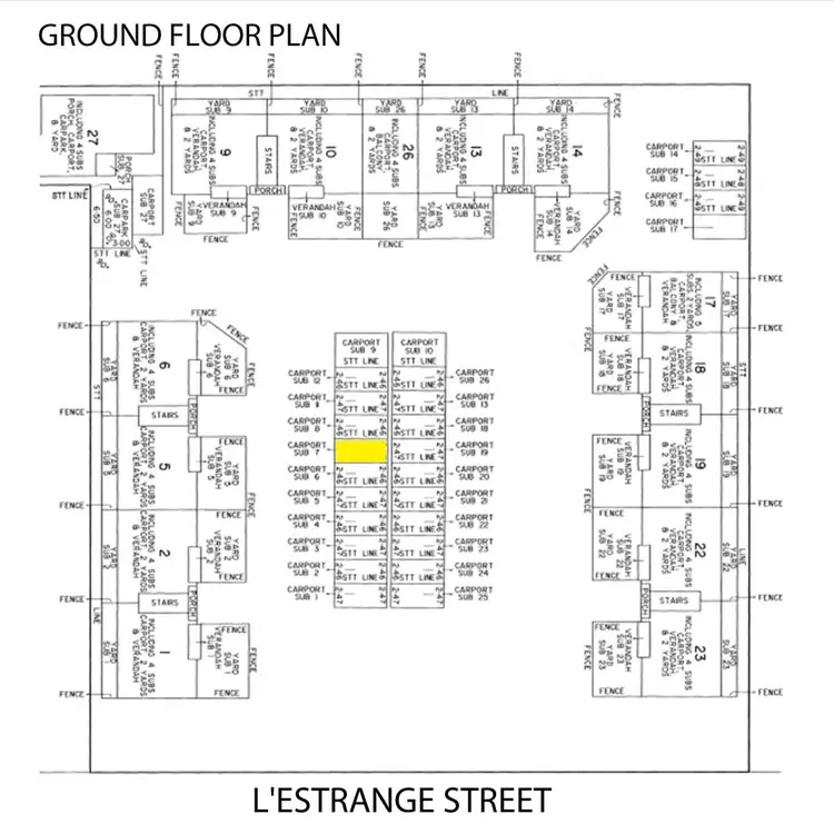 Floorplan of Homely house listing, Apt 7/7-9 L'Estrange Street, Glenside SA 5065