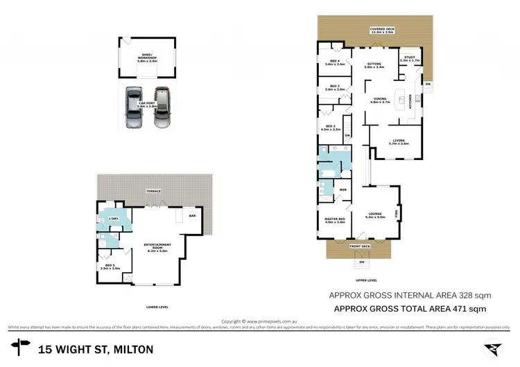 Floorplan of Homely house listing, 15 Wight Street, Milton QLD 4064