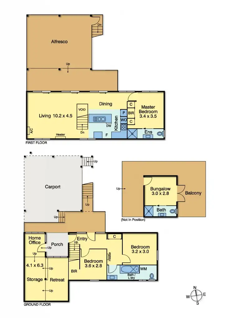 Floorplan of Homely house listing, 13 Bellevue Road, Dromana VIC 3936
